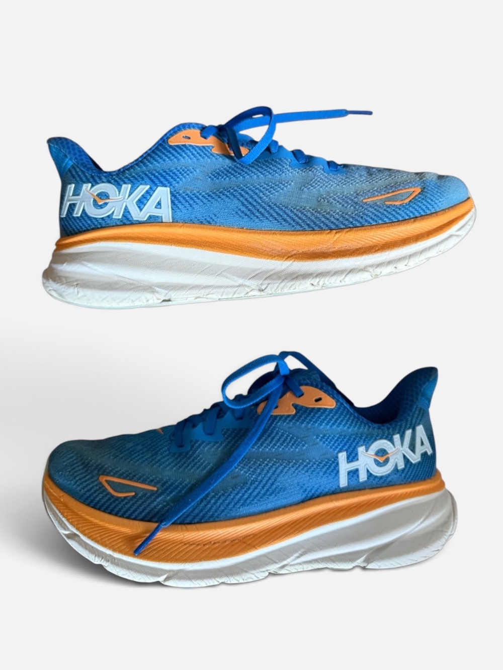 HOKA Clifton 9 Running Shoes Unisex Mens 7.5/womens 9 in Coastal Sky/All Aboard - Picture 9 of 10